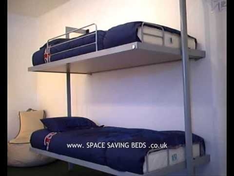 Space-Saving Foldaway Bunk Bed Design