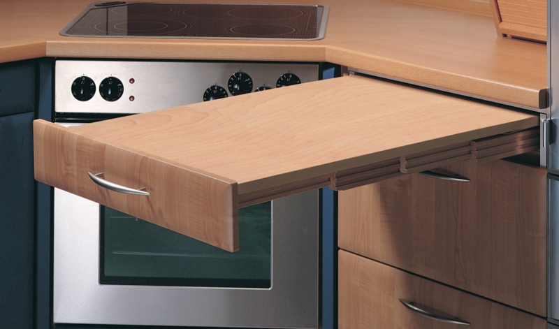 Space-Saving Pull-Out Kitchen Table System