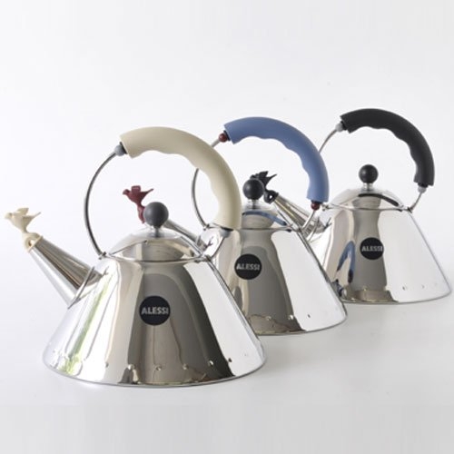 Stylish Stainless Steel Tea Kettles with Colorful Handles