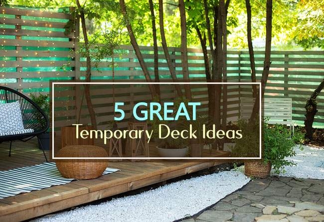 Stylish Temporary Deck Ideas for Outdoor Spaces