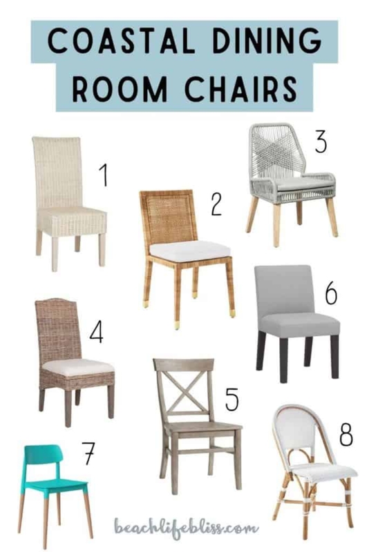 Top Coastal Dining Room Chairs for Beachy Interiors
