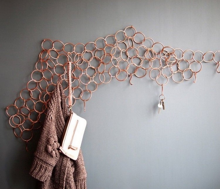 Unique Copper Wall Hooks for Modern Storage
