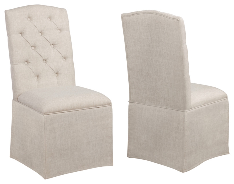 Upholstered Skirt Side Chairs Set of 2 - Farmhouse - Dining Chairs - by ...