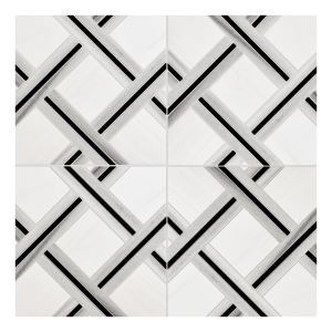 Viviano Marmo Nexes Dolomite Skyfall Polished Marble Mosaic