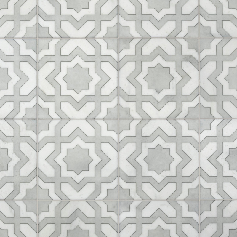 Viviano Marmo | Vienna Honed Marble Tile, 12 x 12, White, 2/5 inch ...