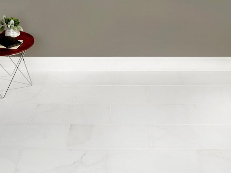 Viviano Polished White Marble Floor Tiles