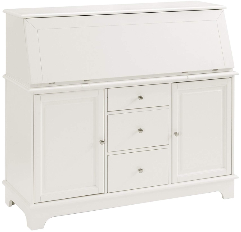 White Crosley Sullivan Secretary Desk with Storage