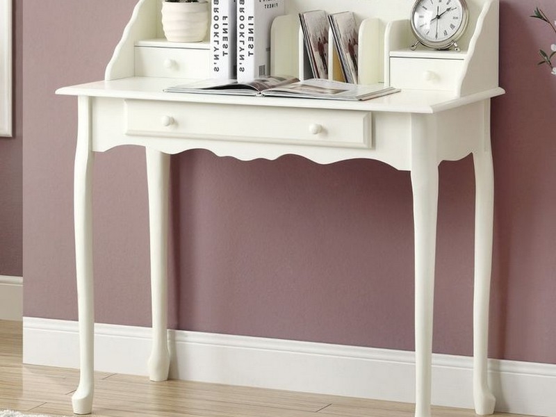 White Secretary Desk With Drawers | Home Design Ideas
