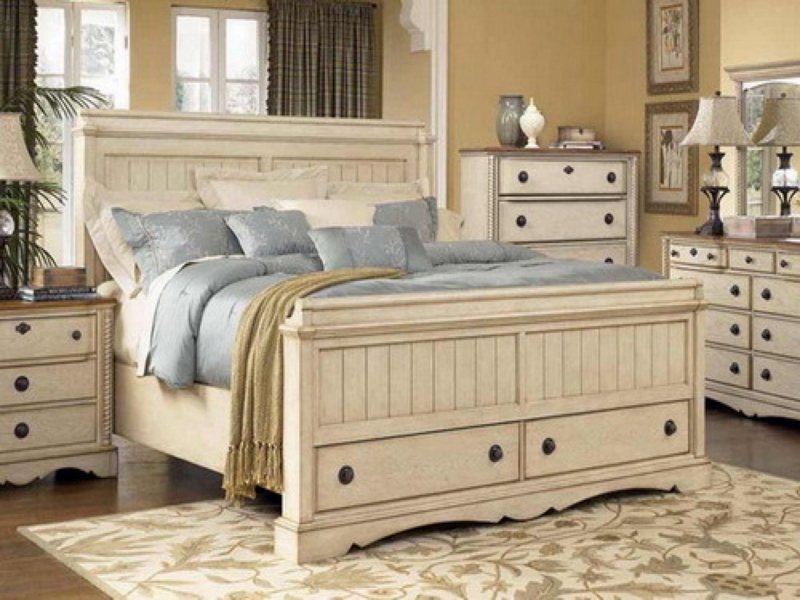 White Washed Bedroom Furniture Set Ideas