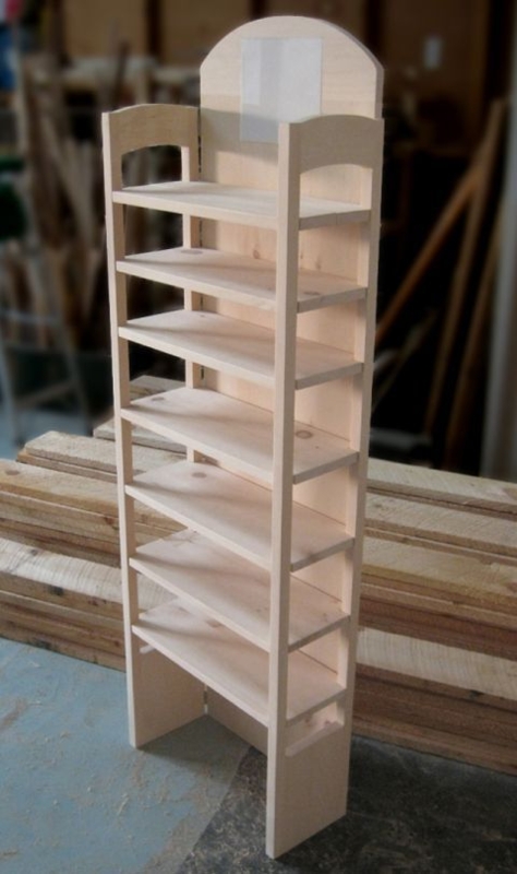 Wooden Folding Display Shelves for Retail Shops