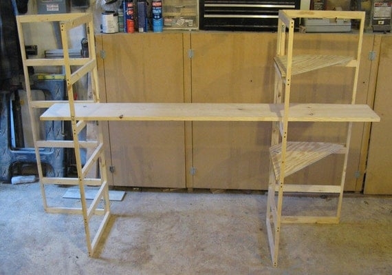 Wooden Folding Shelf for Craft Show Displays
