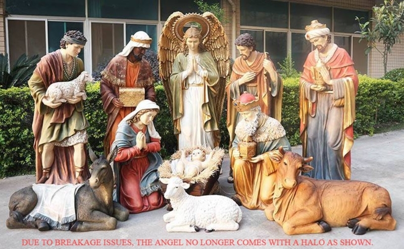 72-Inch Large Indoor Outdoor Nativity Scene Set