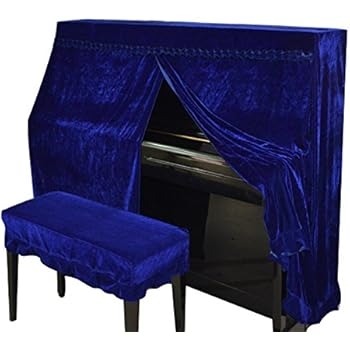 Amazon.com: Omonic Full Piano Cover and Chair Bench Cover Cloth Art ...