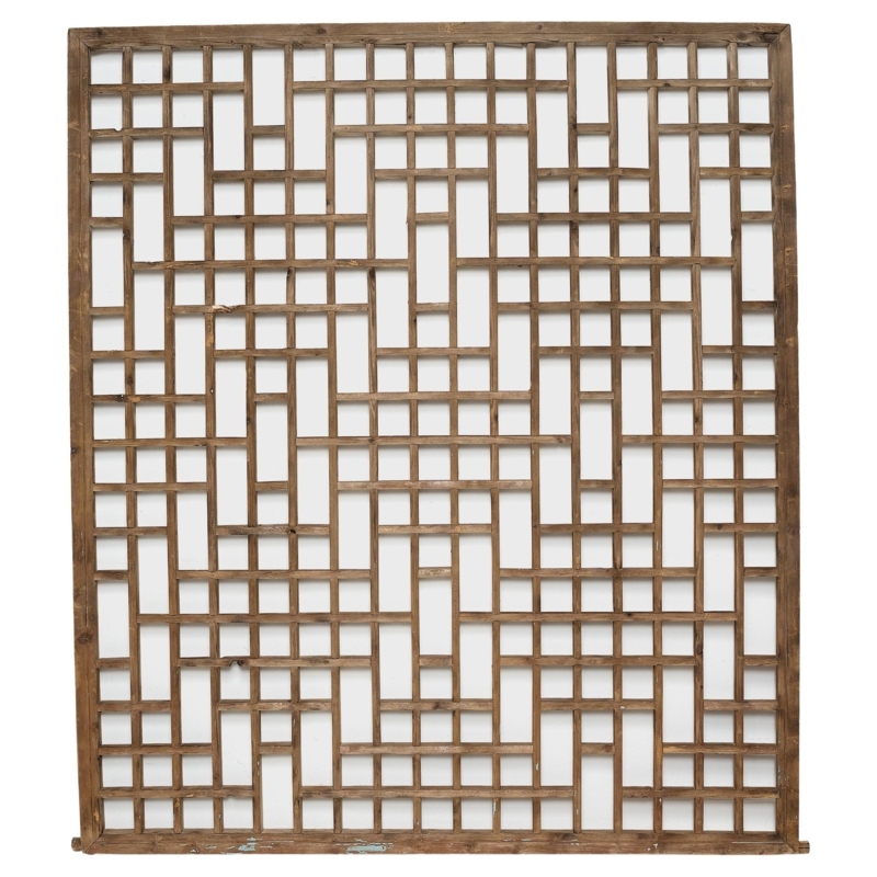 Antique Chinese Lattice Window Panel Circa 1900