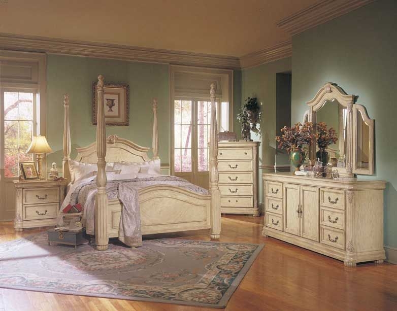 Antique Off-White Bedroom Furniture Set Ideas
