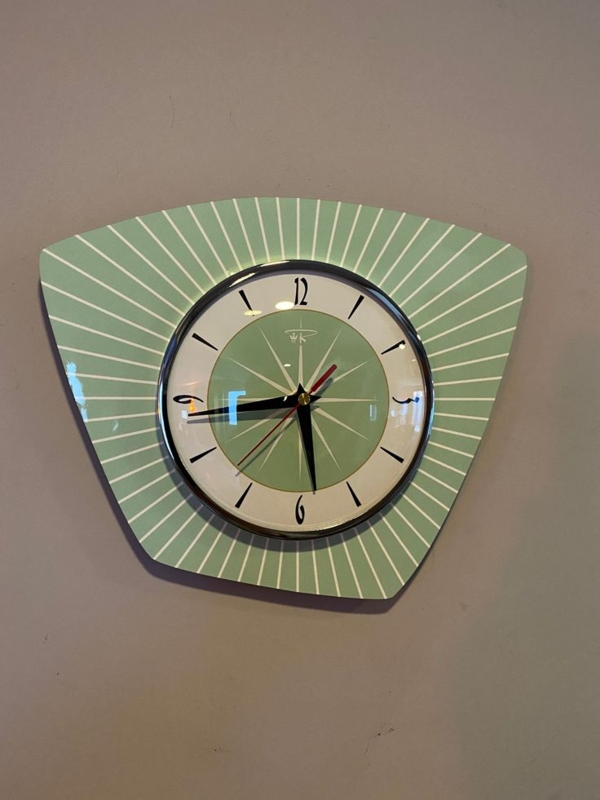 British Handmade Silent Asymmetric Royalexe Laminate Wall Clock in ...
