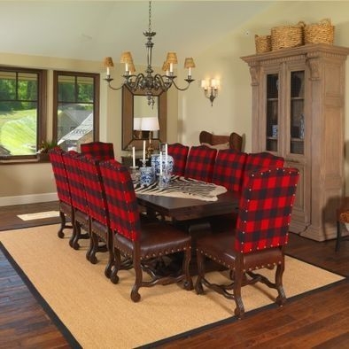 Buffalo plaid dining chairs | Plaid decor, Home decor, Home