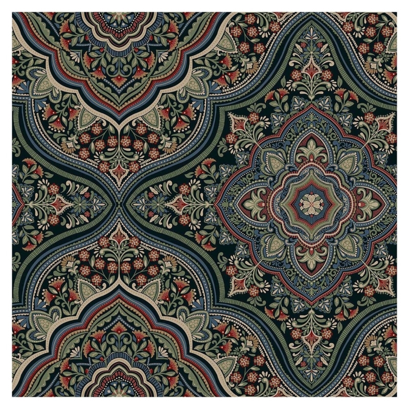 Cambridge Jewel Tones Vintage Floral Wallpaper