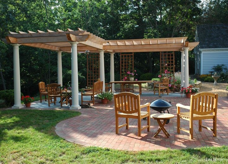 L Shaped Pergolas
