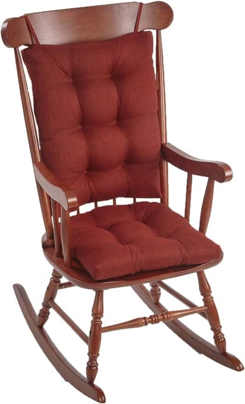 Classic Wooden Rocking Chair with Cushions