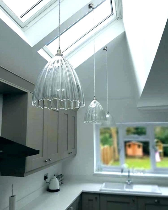 Clear Glass Pendant Lights for Vaulted Ceilings