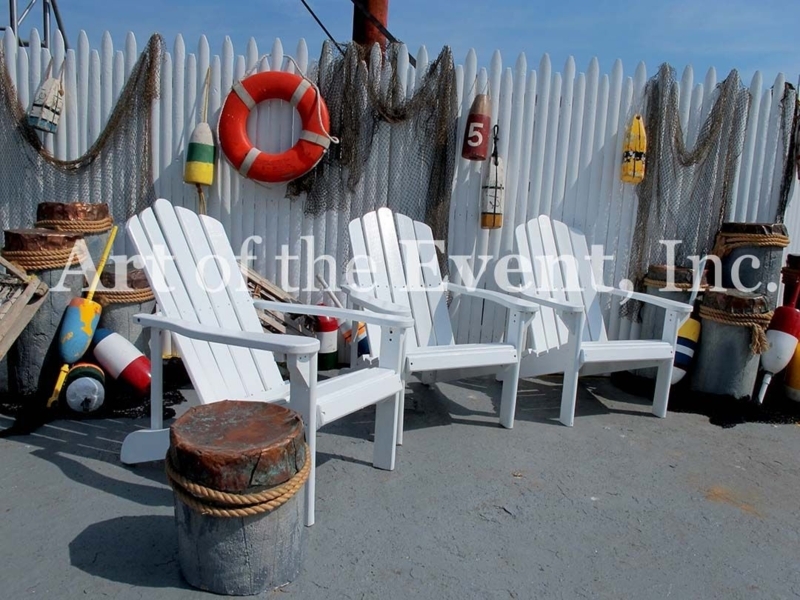 Coastal Nautical Outdoor Seating with Decor