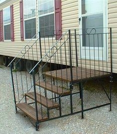Compact Metal Kit Steps for Mobile Homes