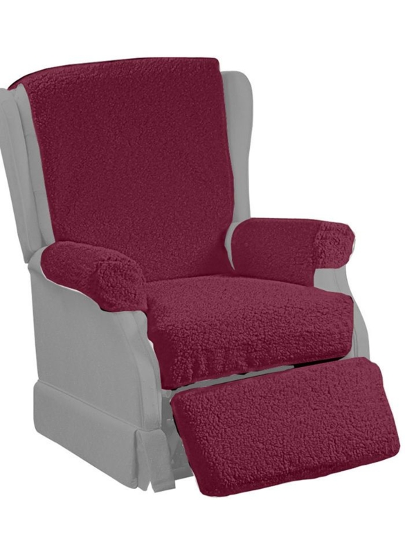Cozy Burgundy Footrest Covers for Recliners