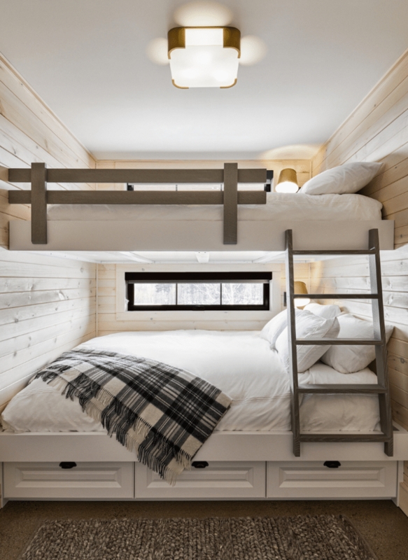 Cozy Modern Bunk Bed Design for Small Spaces