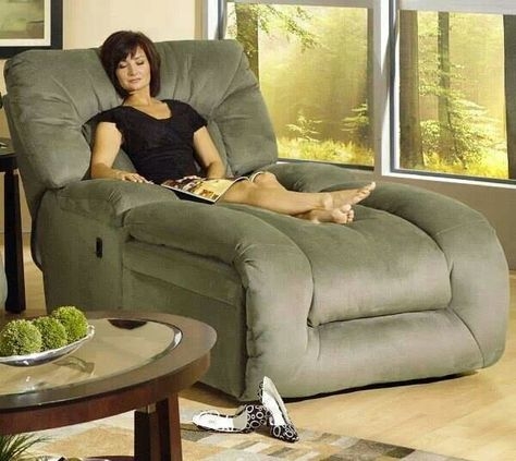 Cozy Plush Grey Recliner Chair for Napping