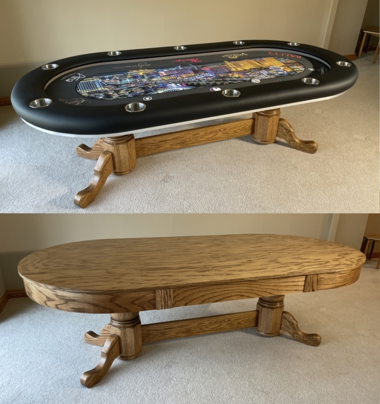 Custom Made Dining Top for Custom Poker Table Las Vegas Poker Table ...