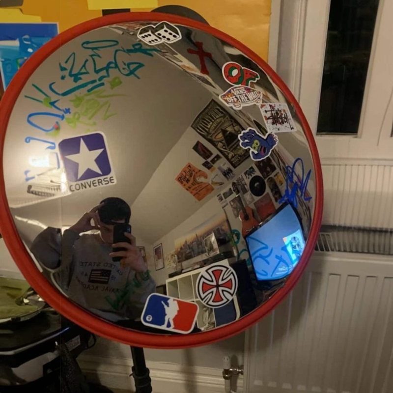 Decorative Convex Traffic Mirror with Stickers