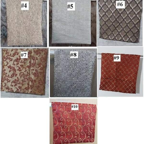 Decorative Recliner Footrest Cover Fabric Samples