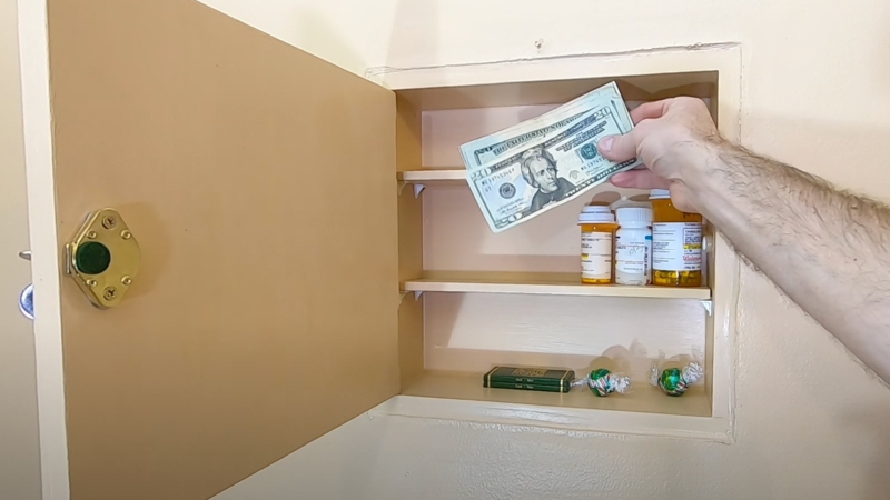 DIY Hidden Wall Safe for Secure Valuables Storage