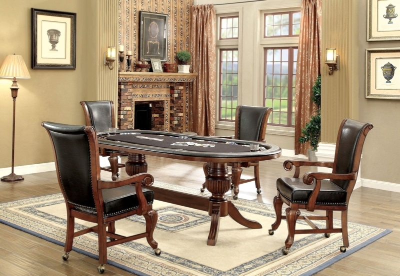 Elegant Classic Poker Dining Room Table Set