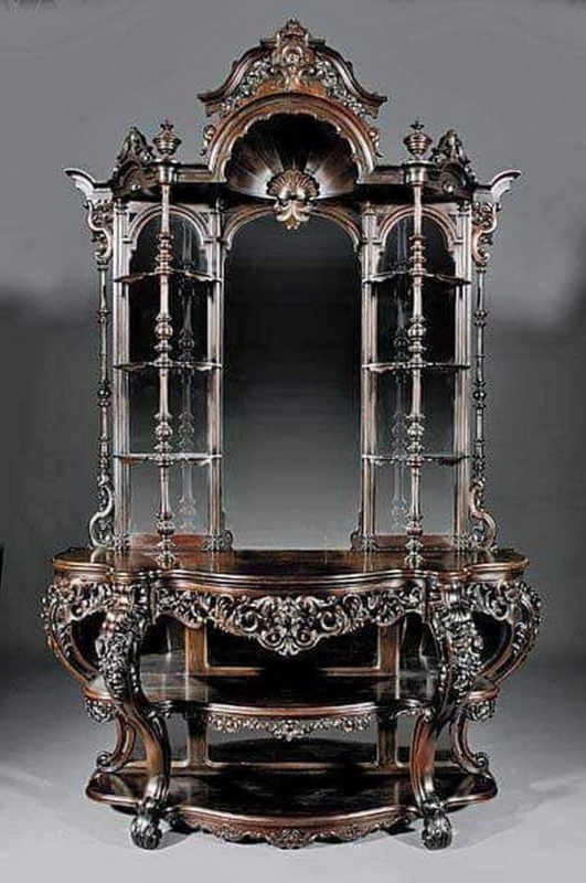 Elegant Gothic Victorian Ornate Wooden Furniture