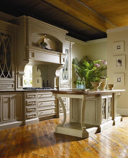 Elegant Kitchen Islands with Decorative Legs and Storage