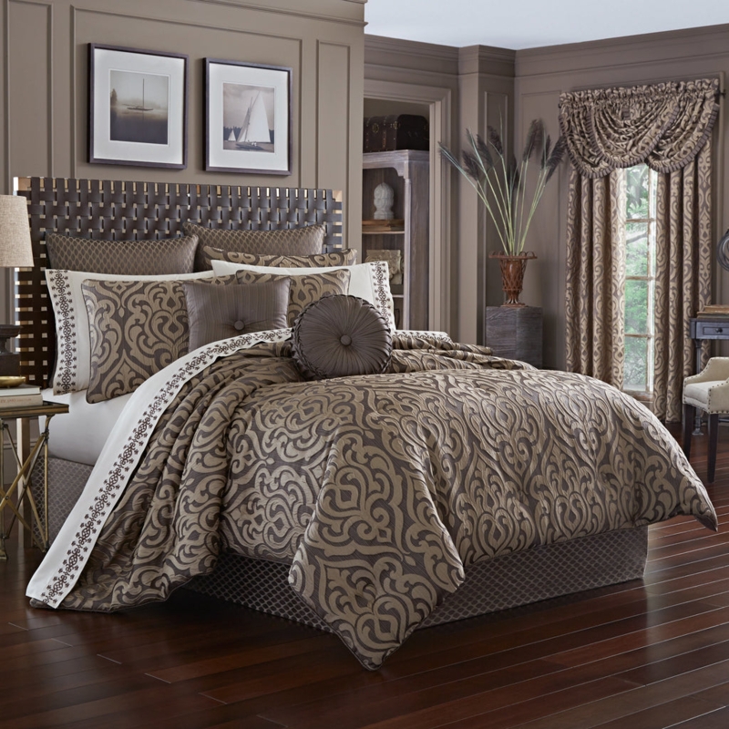 Elegant Luxury Comforter Sets with Coordinated Curtains