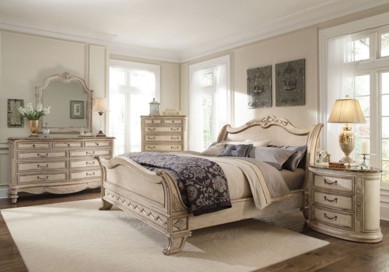 Elegant Off White Bedroom Furniture Set