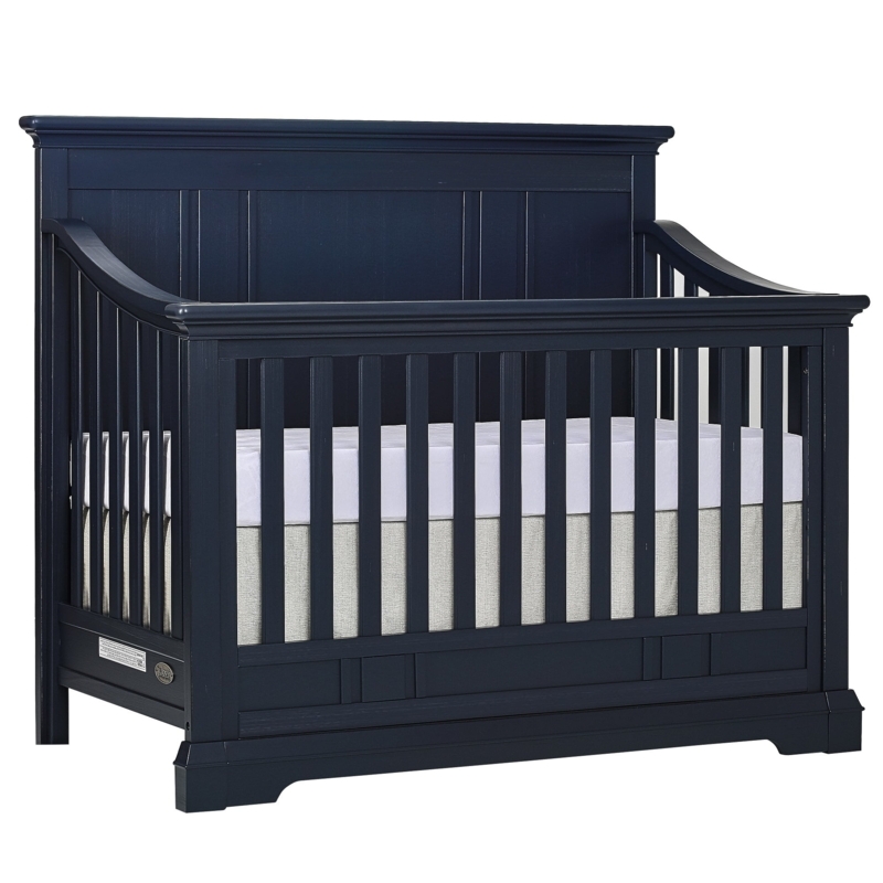 Evolur Parker Distress Navy Convertible Baby Crib