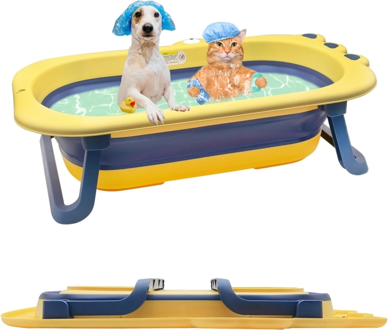 Foldable Collapsible Dog Bath Tub for Pets
