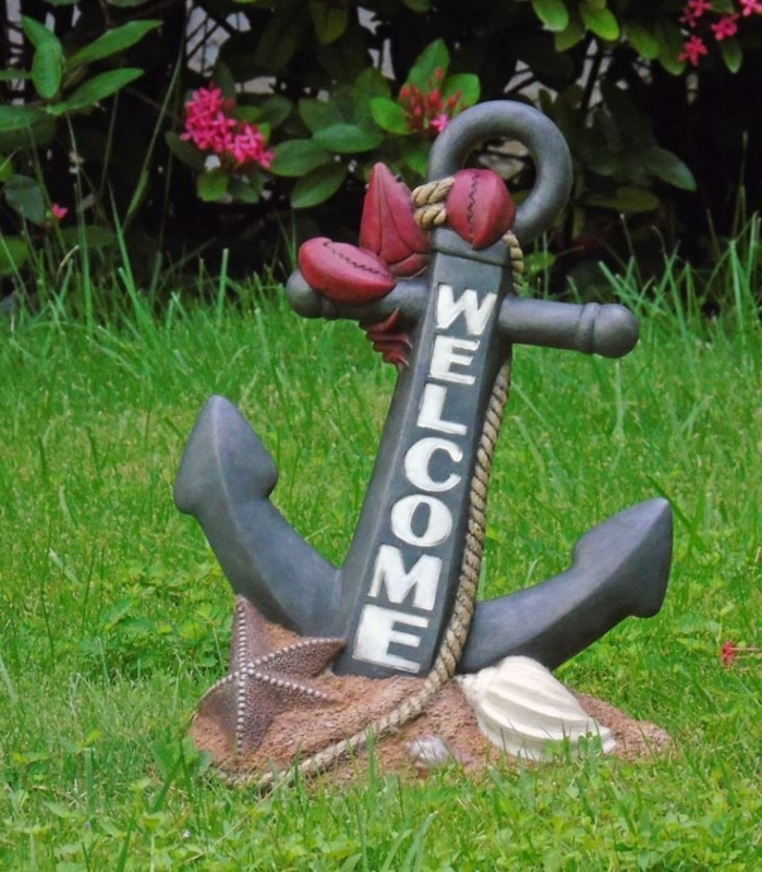 Garden Treasures 13in Anchor Garden Statue Yard Decor Sculpture Art ...