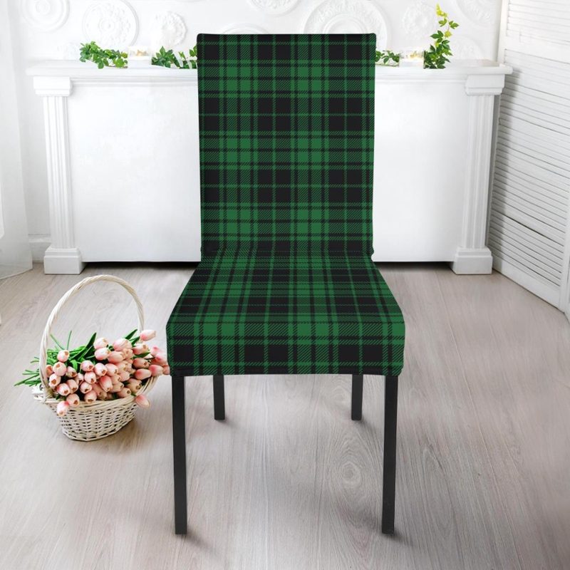 Green Tartan Plaid Dining Chair Slipcover