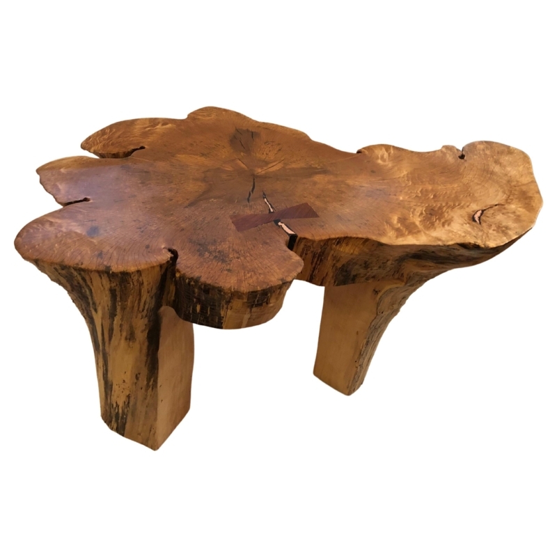 Handcrafted Organic Amoeba Shaped Maple Coffee Table