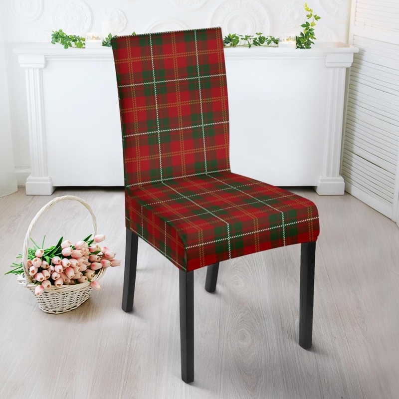 Holiday Red Tartan Plaid Dining Chair Slipcover