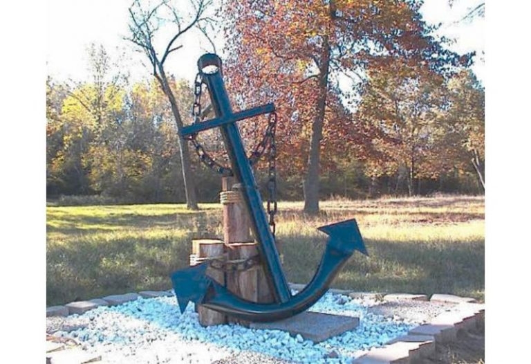Large Decorative Anchor for Outdoor, Nautical Decor for outdoor