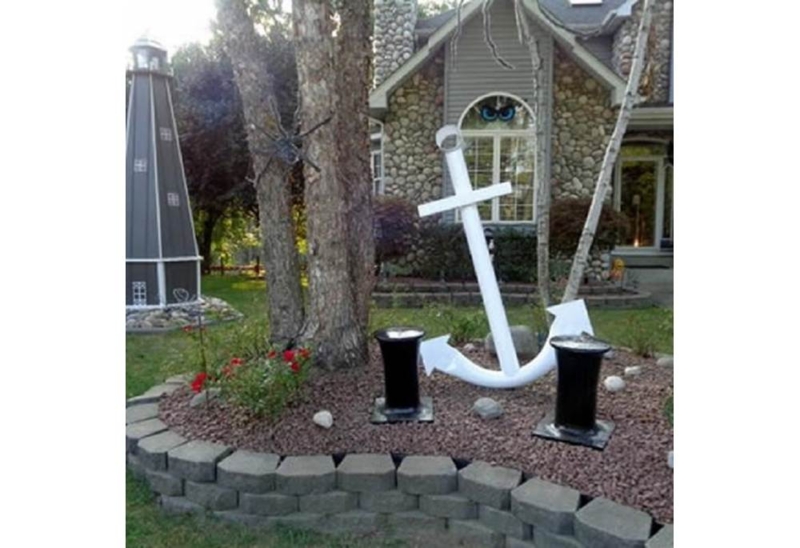 Large Decorative Anchor for Outdoor, Nautical Decor for outdoor