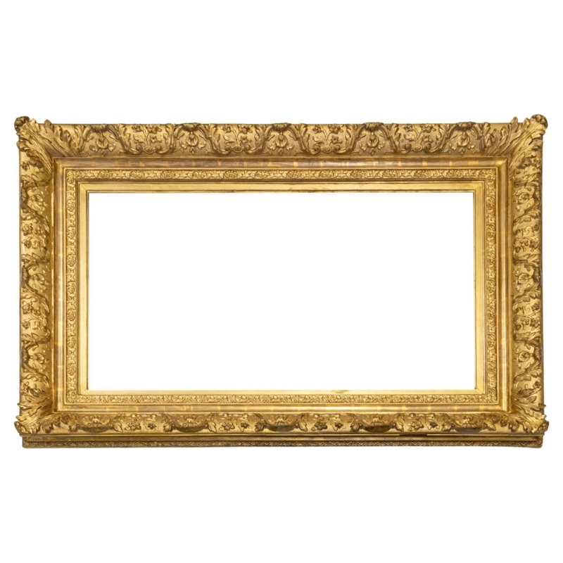Large Ornate Antique Golden Picture Frame