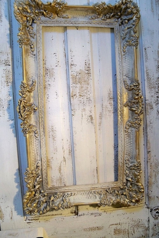Large Ornate Vintage French Farmhouse Frame