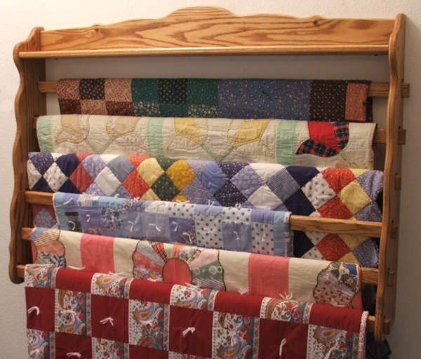 Large Six ~ Six wall quilt holder.. Yes, it holds 6 quilts. custom ...